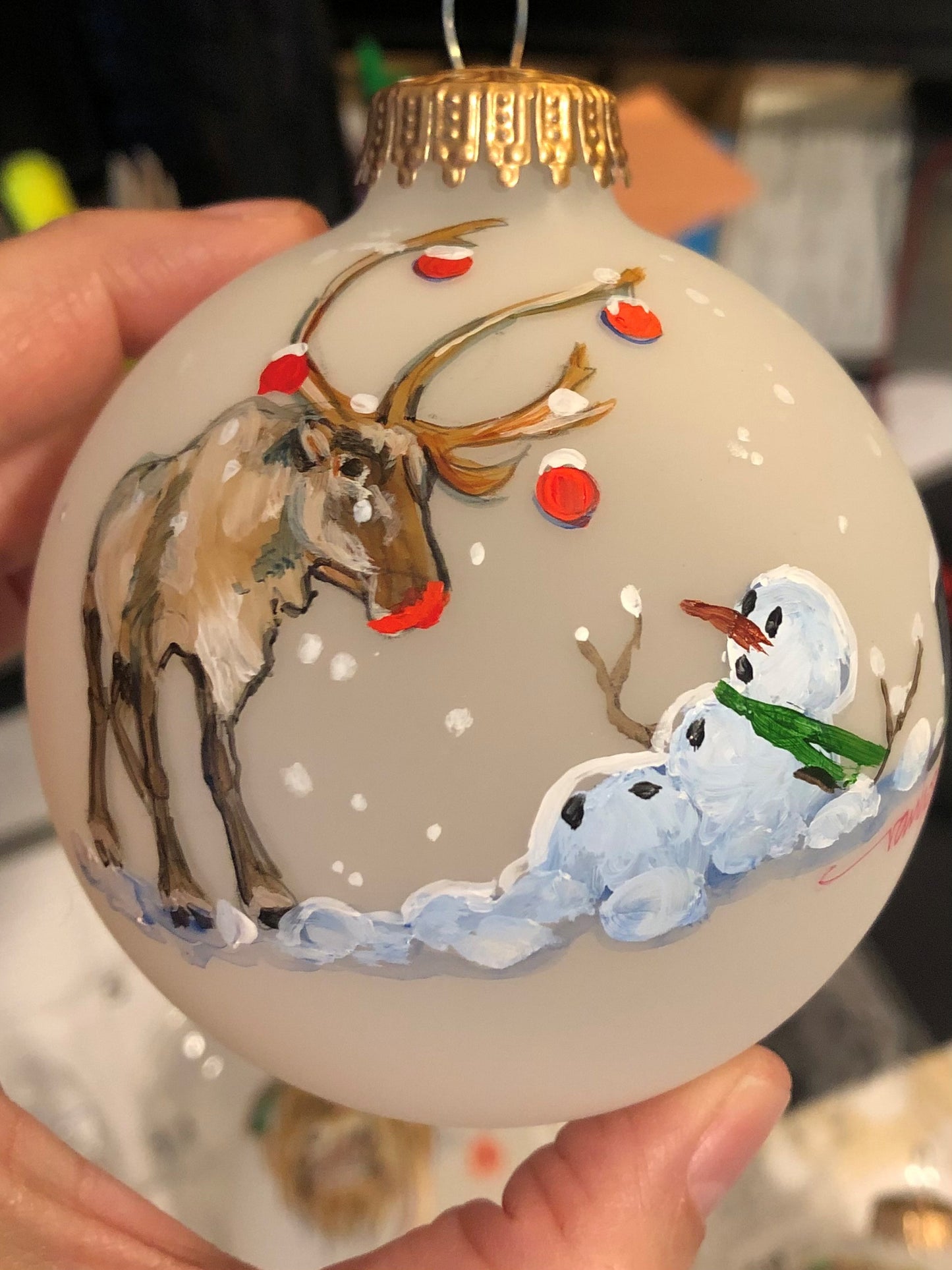 WHIM-004 - WHIMSICAL-CHRISTMAS SCENE-GRUMPY RUDOLPH